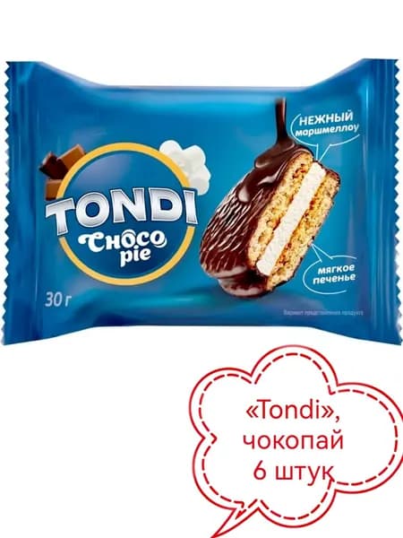 Tondi , чокопай 6 штук х 30гр
