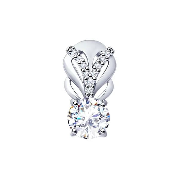 Diamant, Подвеска (кулон) из серебра с фианитами, 94-130-01220-1, декоративные, 925 проба