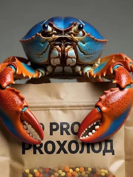 корм для рака PROхолод, гранула для рака 2,7 мм 100 грамм