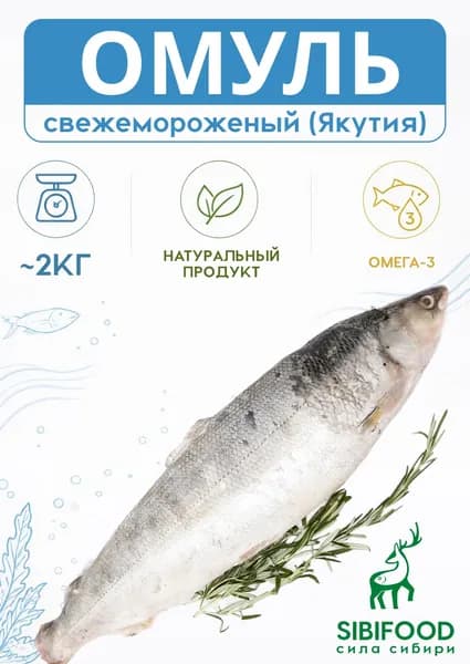 Омуль до 2 кг (Якутия) ПОДЛЁДКА 2026 год