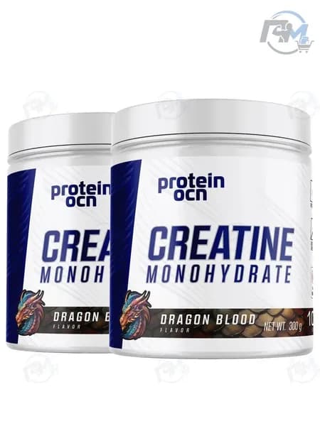 PROTEINOCEAN Креатин Моногидрат Dragon Blood Без Глютена Без Лактозы 300 Г Х 2 Шт