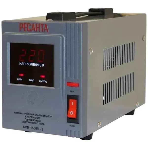 РЕСАНТА ACH-1500/1-Ц Стабилизатор напряжения однофазный 1,5 кВт
