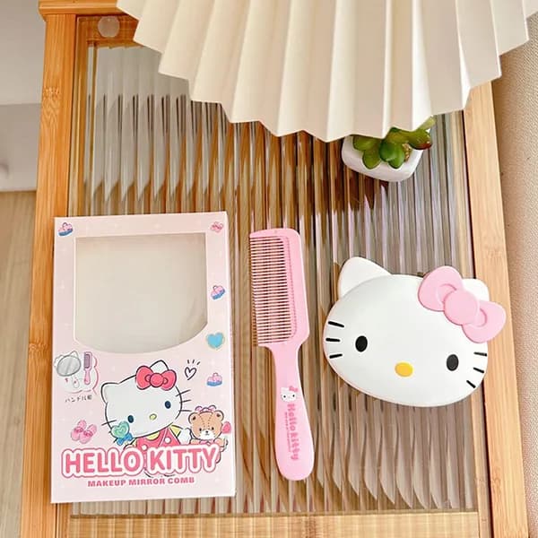 Sanrio мультфильм ручка зеркало