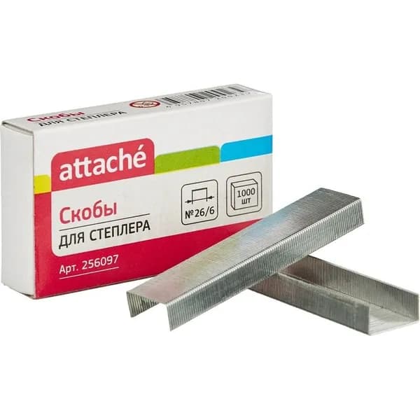 Скобы 26/6 ATTACHE, 1000шт