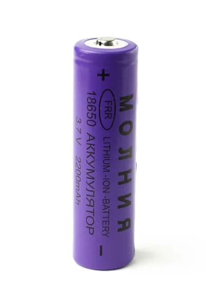 AVTOMX Аккумуляторная батарейка 18650, 2200 мАч, 1 шт