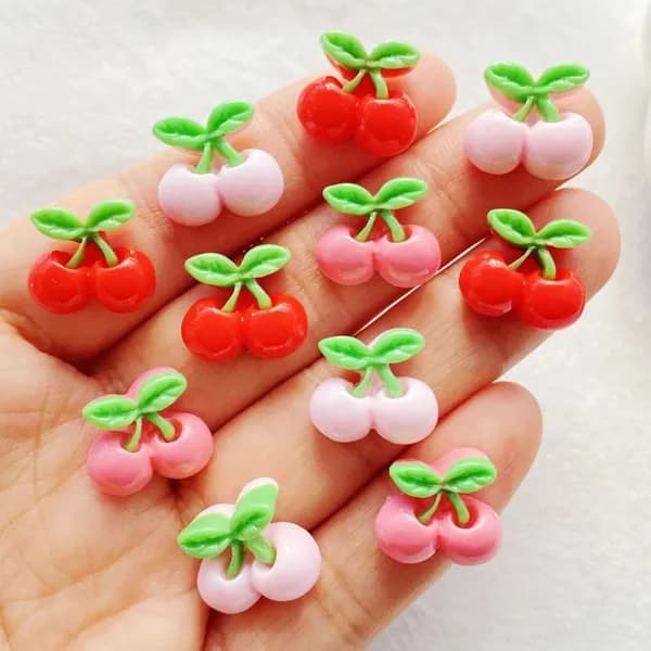 20 шт мини/вишня DIY аксессуары для украшения ногтей