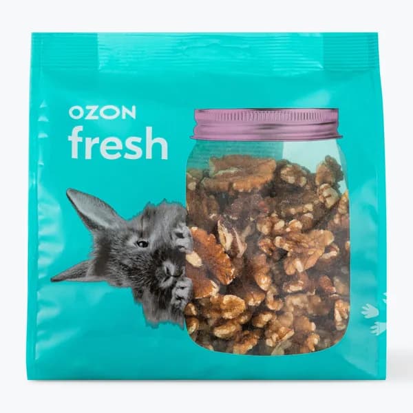 Грецкий орех сырой сушеный 400 г, Ozon fresh