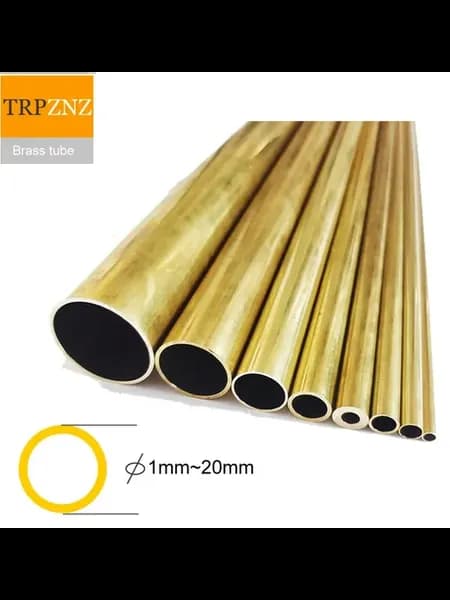 Латунные трубы H62 1x0.2mm, 245mm