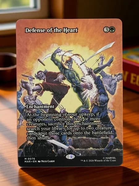 Кастомные прокси-карты высокого качества, MTG PROXY CARDS фойловые карты не, стандартный размер Defense of the Heart MAR #76