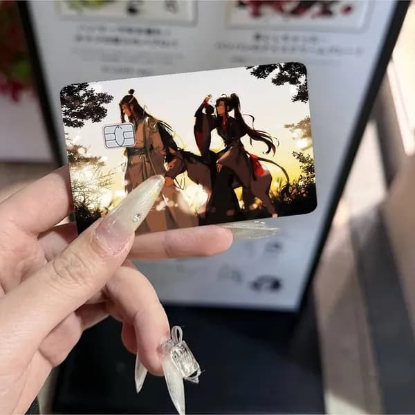 Mo dao zu shi мультфильм Наклейка для банковской карты
