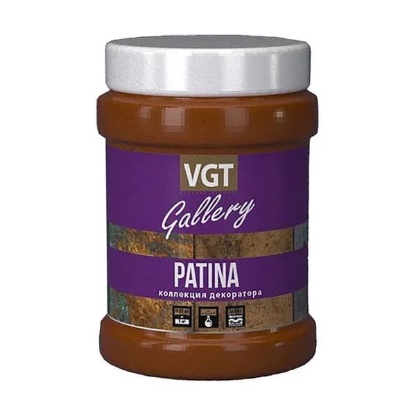 Vgt gallery / вгт галлери patina / вгт галлери патина коллекция декоратора состав лессирующий с эффектом чернения, матовый (0,2кг)