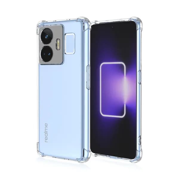 Противоударный чехол с усиленными углами для Realme GT Neo 5 / Realme GT3 (RMX3706, RMX3709) с защитой камеры и экрана