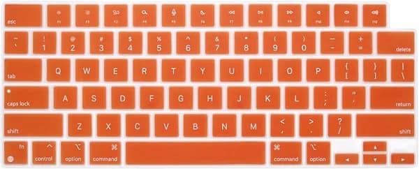Чехол для клавиатуры MacBook Air 15 и 13.6 дюймов, Mac Book Pro 14 и 16 , американский макет, английская версия моделей M4 M3 M2 M1