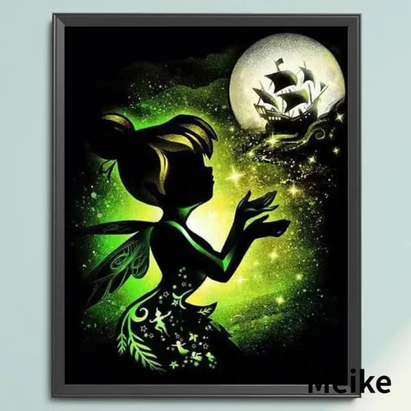 Крестиковый набор для вышивания Волшебные феи Disney на хлопковой канве 14CT, размер 40 50 см