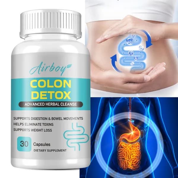 Airboy Colon Detox - содержит высококачественные травы - поддерживает пищеварение и работу кишечника, помогает выводить токсины и способствует снижению веса