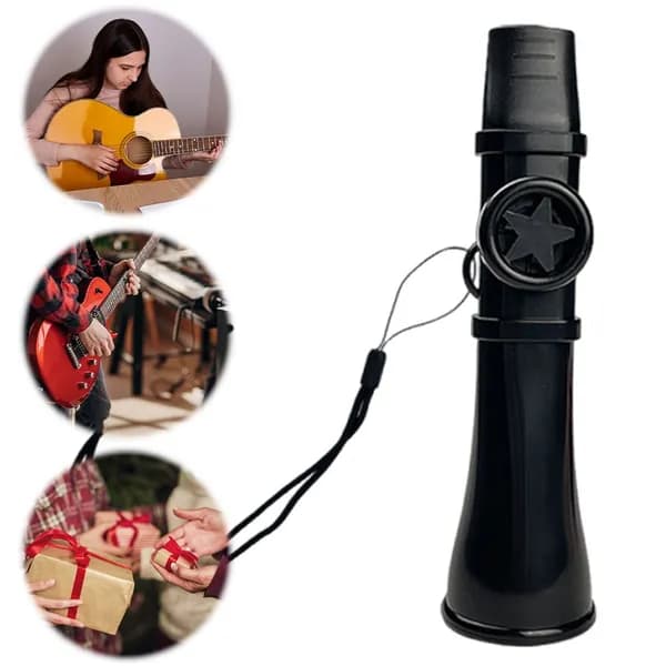 Флейта Kazoo с регулируемым ртом и ремешком, простой инструмент Kazoo в подарок