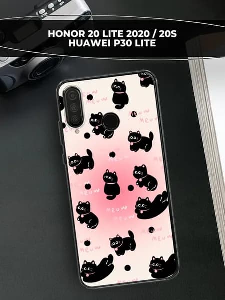 Чехол на P30 lite 20S 20 Lite 2020 с котиками