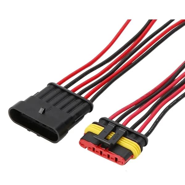 2 шт 18AWG пластиковый автомобильный разъем водонепроницаемый 12V, - 6 отверстий