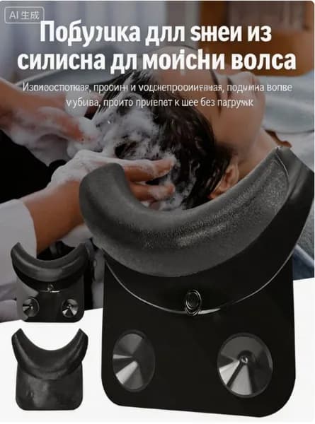 Воротник - накладка, для парикмахерской мойки (на раковину), с гелевым наполнением,1 шт