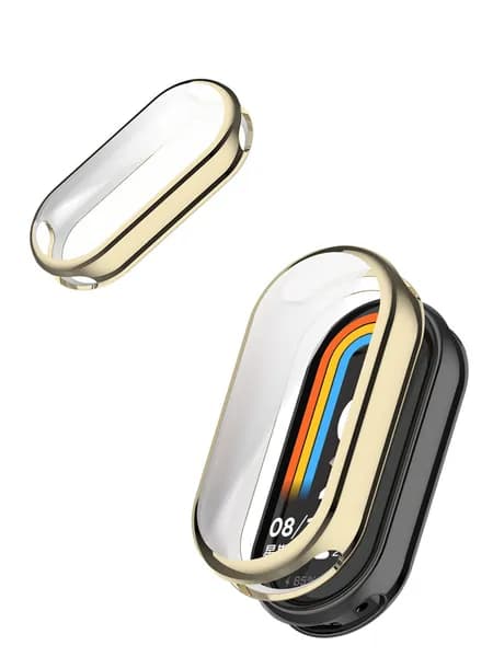 Силиконовый чехол для Xiaomi Mi Band 10 и Mi Band 9 и 8 / Защитный бампер противоударный для фитнес-браслета Ксиоми Ми Бенд 8 и Ми Бенд 9