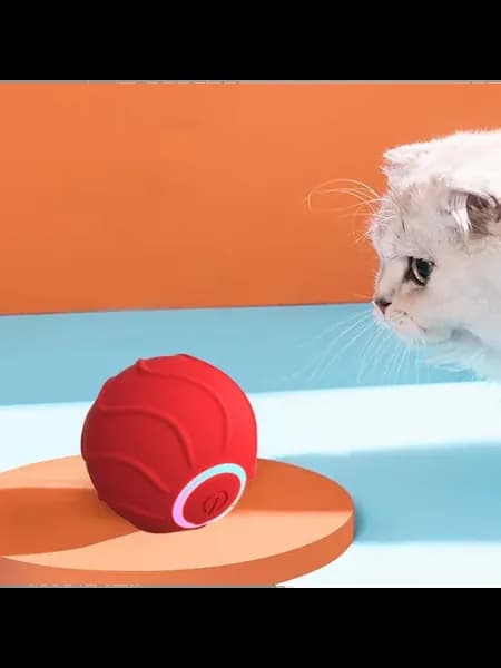 Кошачья игрушка шар с электроприводом для кота внутренний (К