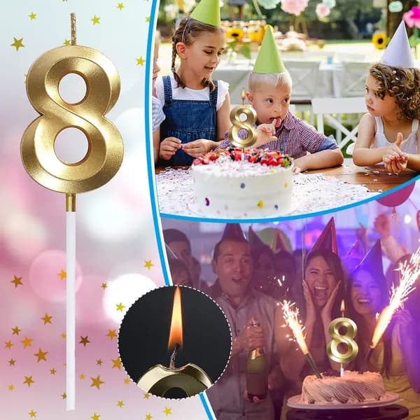 3,88 рубля Свечи для торта цифра 8, 1 шт