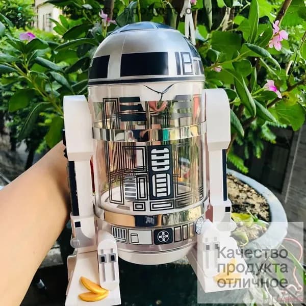 Бытовая мини-кофеварка ручной варки, Робот Star Wars R2-D2, кофейник-пресс для мокко