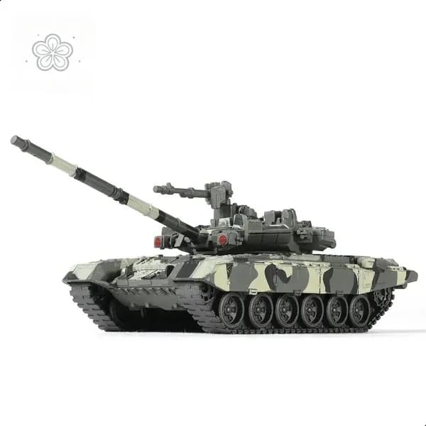 Наборы для быстрой сборки модели военного танка Т-90 масштаба 1/72 от SEBUNAS. Российский бронетранспортер Т-90. Модель основного боевого танка. Подарок для взрослых и детей (12 шт.)