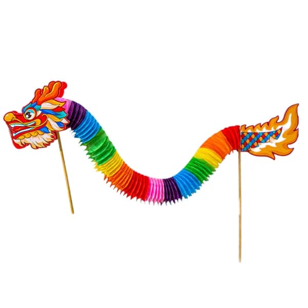 Китайская бумажная кукла ручной работы в сборе с игрушкой Light Up 3D Dragon Set