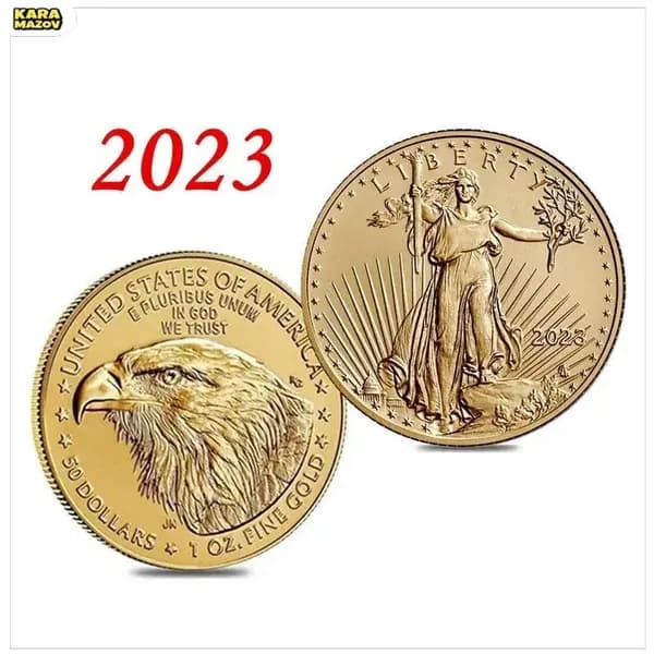 Американский орел, Богиня, памятные монеты, монеты 2023-3-rw0001- karamazov
