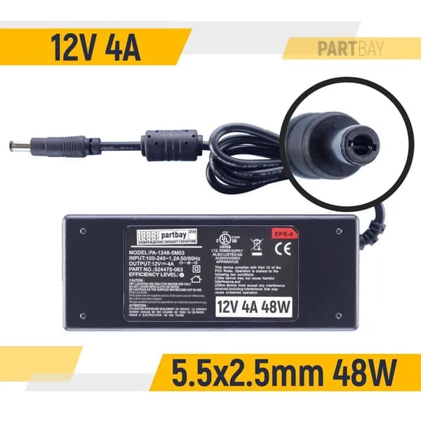 Блок питания для монитора Acer AF705 12V 4A 5.5x2.5mm 48W