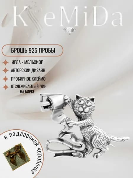 KseMiDa Брошь ювелирная Серебро