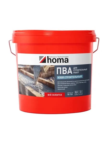 ПВА клей строительный Homakoll, готовый, D1 1 кг