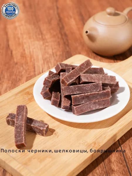Полоски черники, шелковицы, боярышника