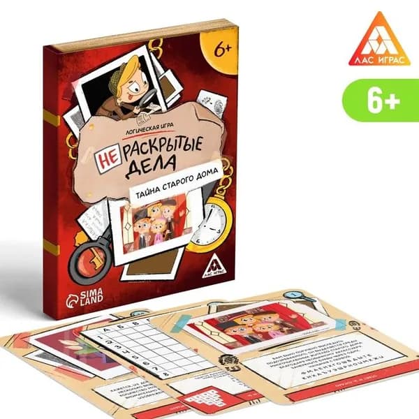 Логическая игра Нераскрытые дела. Тайна старого дома , 20 карточек, 6+