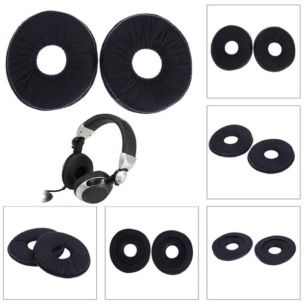 Замена амбушюр для наушников Technics RP-DJ1200 и RP-DJ1210, из мягкого ПУ-кожаного материала с эффектом памяти