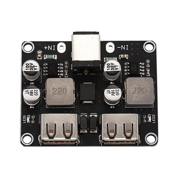 2-канальный Usb Qc3.0 Qc2.0 Dc-Dc понижающий преобразователь зарядный модуль 6-32V 9V 12V 24V совместим с быстрой платы зарядного устройства 3V 5V