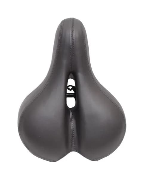 Седло HORST 250х210мм, комфорт, с вентиляцией, с замком, эластомер, черное, 00-171699