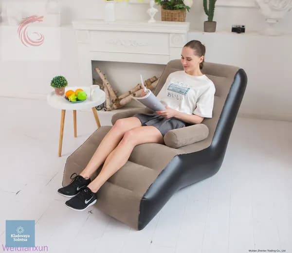 Бескаркасный диван Матрас, Бархат, Размер XXXXXL,коричневый