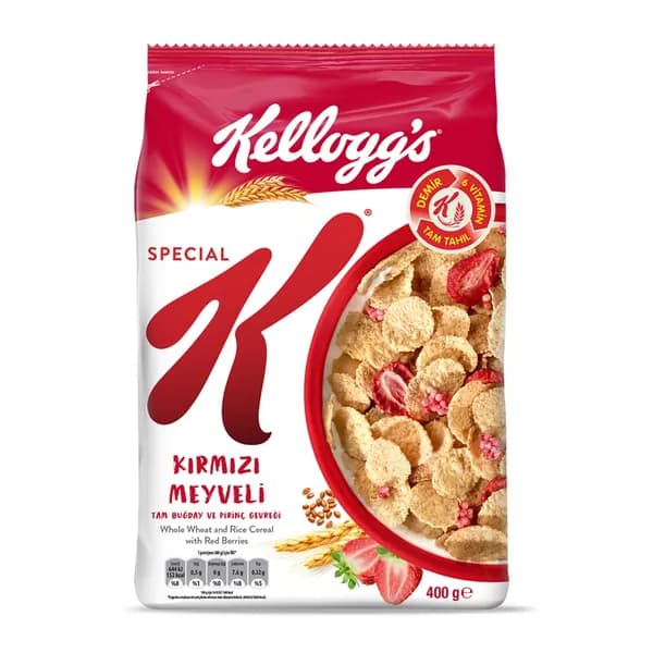 Kellogg's Special K Whole Wheat and Rice Cereal with Red Fruits 400 g - шоколад