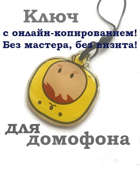 Красивый ключ для домофона "Шестая" Совместим с Ростелеком и Домру