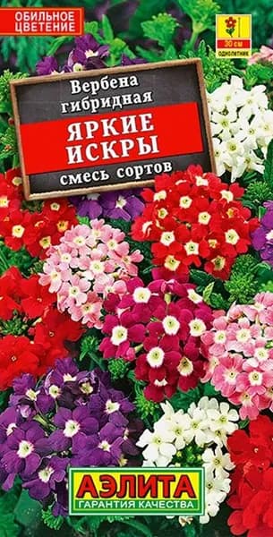 Семена Вербена Яркие искры, смесь (40 семян) - Аэлита