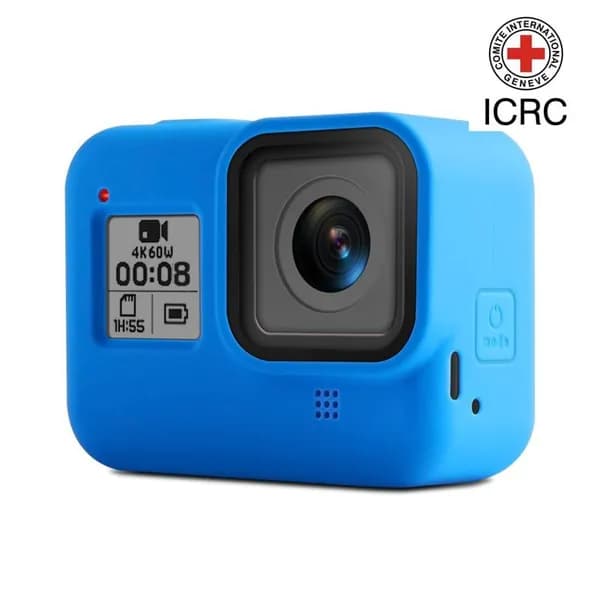 Для спортивной камеры Gopro Hero 8 Цветной Мягкий Силиконовый чехол Чехол для переноски с веревкой