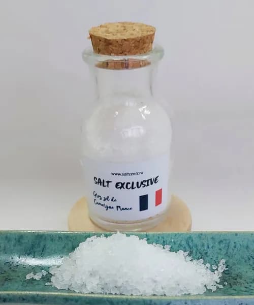 Saltcentr Французская соль Gros sel de Camargue France в стеклянной бутылочке 60 гр.