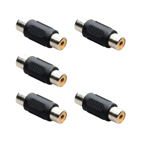 (5 шт) Разъем RCA-розетка к аудиоразъему RCA-розетка адаптер удлинителя RCA