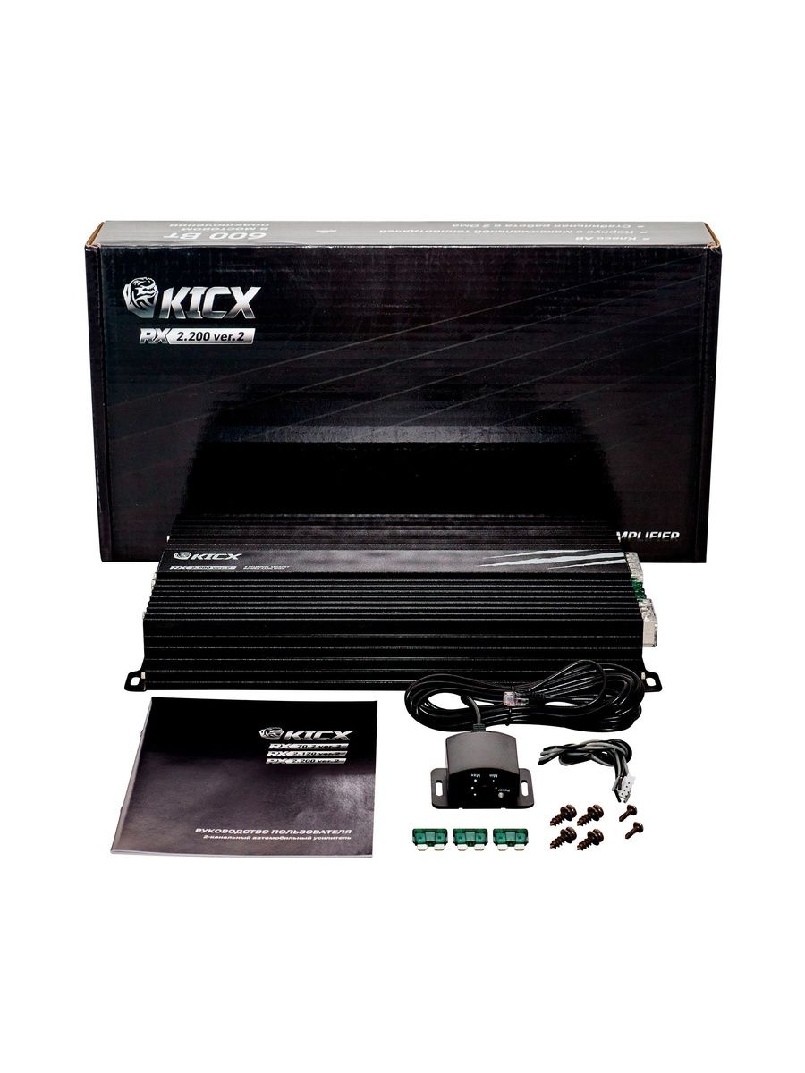 2-х канальный усилитель Kicx RX 2.200 ver.2