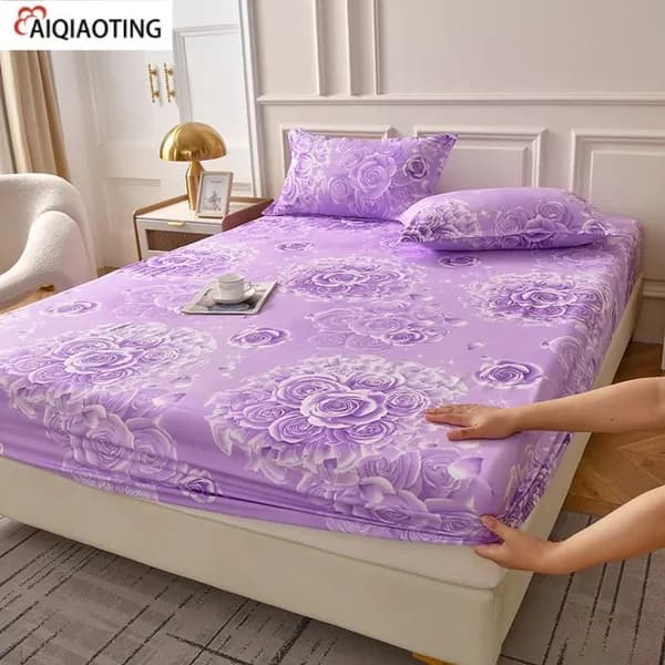 AIQIAOTING Наматрасник 90x200 сиреневый