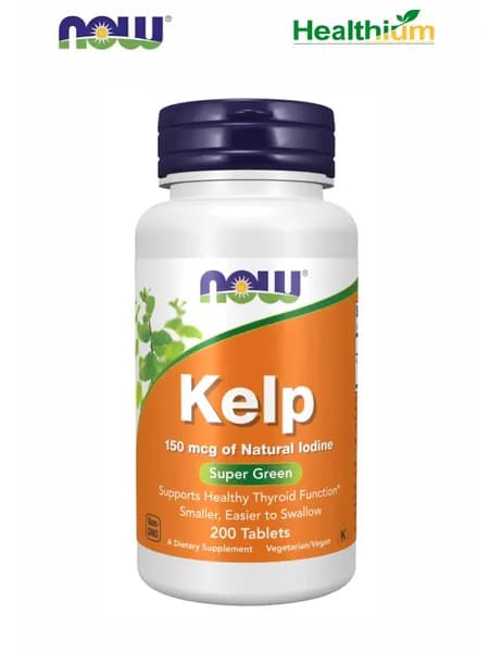 NOW Kelp 150мкг 200 таблеток (йод из бурых водорослей) биологически активная добавка к пище нау келп 150 мкг