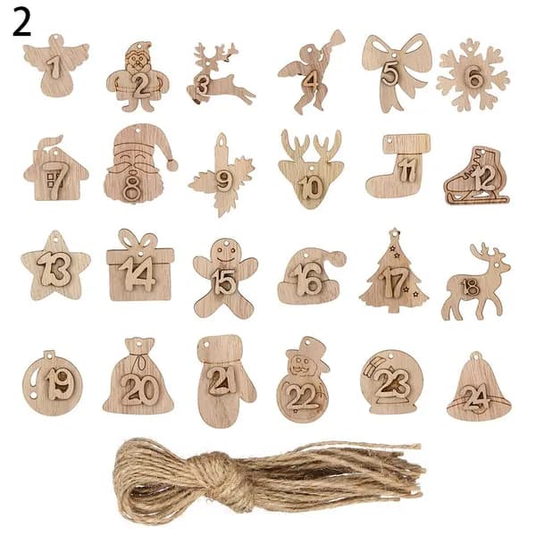 24pcs/set Рождественский Адвент Календарь