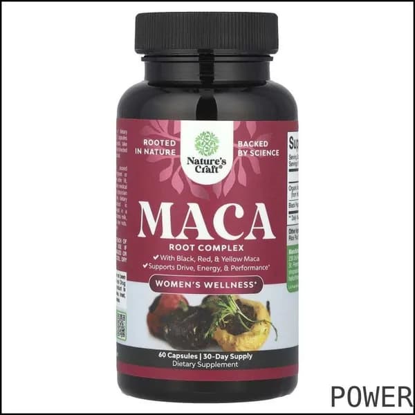Nature's Craft, Women's Wellness, комплекс из корня маки, 60 капсул POWER